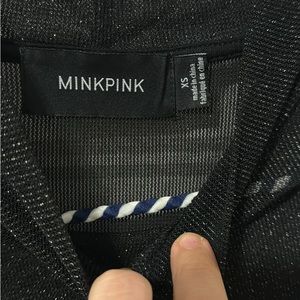 Black mink pink dress